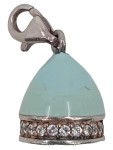 Vorschaubild 1 von Kettenanhänger Ei Türkis Silber 925 Zirkonia Damen Elegant