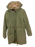 Vorschaubild 1 von Damen Parka mit Kapuze Gr. 36/S Oliv Winterjacke gefüttert