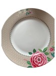 Vorschaubild 1 von Essteller Romantik Blumen Porzellan Beige 27cm