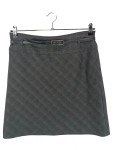 Vorschaubild 1 von Damen A-Linienrock kariert Business Minirock Gr. 38 Grau