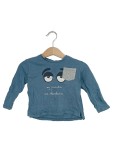Vorschaubild 2 von Baby Body Langarm Gr. 74 Petrol Grafisch Baumwolle
