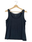 Vorschaubild 1 von Unterhemd Damen Schwarz Gr. L Baumwolle Elasthan Uni Basic Alltag