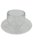 Vorschaubild 1 von Guzzini Venice Tasse Untertasse Glas Transparent Modern 2 Teile