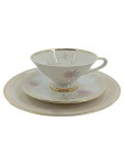 Vorschaubild 1 von Tasse mit Untertasse Beige Porzellan Blumen Florales Muster