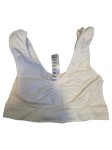Vorschaubild 1 von nahtloser Umstands Sport BH Damen Gr. 36 Weiß Rippstrick