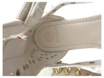 Vorschaubild 5 von Sandalen mit Nieten Damen Gr. 40 Weiß Freizeit Schnallen Reißverschluss