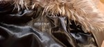 Vorschaubild 3 von Lederjacke Damen Schwarz Fellbesatz Gr. 40 Elegant Langarm