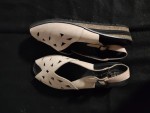 Vorschaubild 2 von Damen Sandalen Beige Gr. 40 Komfortabel Lochmuster Fersenriemen