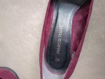 Vorschaubild 3 von Pumps Damen Gr. 40 Rot Textil Ohne Verschluss 8 cm Klassisch Elegant
