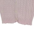 Vorschaubild 5 von Strickjacke Rosa Zopfstrick Gr. 80 Mädchen Baumwolle