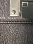 Vorschaubild 4 von Damen Clutch Grau Leder Elegant Abendtasche Klein