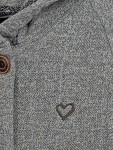 Vorschaubild 3 von Alife and Kickin Damen Sweatjacke Kapuze Freizeit Grau Meliert Gr. 36 S