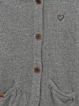 Vorschaubild 4 von Alife and Kickin Damen Sweatjacke Kapuze Freizeit Grau Meliert Gr. 36 S