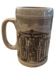 Vorschaubild 1 von Bierkrug Keramik Grau Grafisch Gebäude 14.5cm