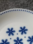 Vorschaubild 4 von 323 Unterteller Porzellan Retro Blumenmuster Weiß 20 cm