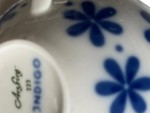 Vorschaubild 2 von Kaffeetasse Untertasse Indigo Porzellan Blau Blumenmuster 2tlg