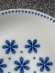 Vorschaubild 5 von 323 Unterteller Indigo Porzellan Weiß Blumenmuster Retro 20cm