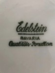 Platzteller Weiß Edelstein Bavaria Goldrand Porzellan rund…