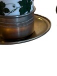 Vorschaubild 3 von Royal KPM Bavaria Espressotassen Set 2tlg Weinlaub Porzellan Metall Halter