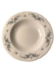Vorschaubild 1 von Suppenteller Porzellan Blumenmuster Weiß 23 cm
