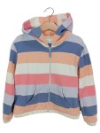 Vorschaubild 1 von Sweatjacke Kinder Kapuze gestreift mehrfarbig Gr. 122