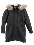 Vorschaubild 1 von Parka Kinder Gr. 158 Schwarz Polyester Uni Casual Freizeit