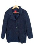 Vorschaubild 1 von Parka Kinder Blau Gr. 164 Polyester Strukturmuster Casual Modern