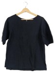 Vorschaubild 1 von T-Shirt Damen Schwarz Gr. 36/S Baumwolle Basic Kurzarm Casual