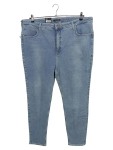Vorschaubild 1 von Jeans Slim Fit Damen Gr. W31/40/L Blau Baumwolle Uni Casual Modern Logo L30