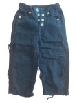 Vorschaubild 2 von Ripped Jeans Kinder Gr. 104 Schwarz Baumwolle Uni Streetwear