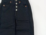 Vorschaubild 4 von Ripped Jeans Kinder Gr. 104 Schwarz Baumwolle Uni Streetwear