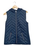 Vorschaubild 1 von Damen Steppweste mit Kapuze Gr. 36/S Blau Casual