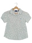 Vorschaubild 1 von Damen Freizeithemd Gr. 40/L Weiß Grafisch Casual