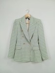 Vorschaubild 2 von Damen Blazer Grün Fischgrätenmuster Business 34;XS