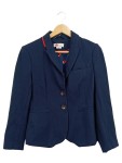 Vorschaubild 1 von Blazer Damen Gr. 38/M Blau Viskose Uni Business Langarm Herbst/Winter