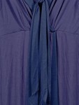 Vorschaubild 3 von Wickelkleid Damen Blau Elegant Festlich Midikleid Gr. 38/M