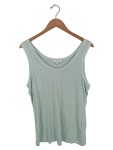Vorschaubild 1 von Damen Tanktop Gr. 40/L Grün Casual Basic Top