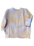 Vorschaubild 2 von Strickjacke Rosa Zopfstrick Gr. 80 Mädchen Baumwolle