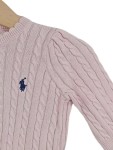 Vorschaubild 4 von Strickjacke Rosa Zopfstrick Gr. 80 Mädchen Baumwolle