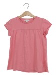Vorschaubild 1 von T-Shirt Kinder Rosa Gr. 140 Baumwolle Uni Casual Kurzarm Freizeit