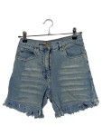 Vorschaubild 1 von Kinder Jeans Shorts Gr. 152 Blau Casual Fransen