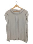 Vorschaubild 1 von Seiden Bluse Damen Elegant Kurzarm Beige Gr. 42/XL
