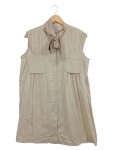 Vorschaubild 1 von Schumacher Damen Blusenkleid Gr. 42 Beige Elegant Schleife