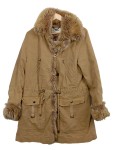 Vorschaubild 1 von Damen Parka Gr. 38 M Beige mit Kunstfell Casual Outdoor Jacke