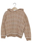 Vorschaubild 1 von Kinder Kapuzenpullover Beige Gr. 134 Casual Logo-Print Baumwolle Wolle