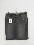 Vorschaubild 2 von Damen Jeansrock Gr. 40 Grau Casual Midirock