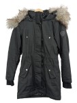 Vorschaubild 1 von Damen Winterjacke Parka mit Kapuze Gr. 34/XS Schwarz Casual