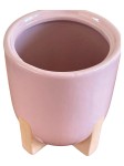 KOLIBRI HOME Übertopf Pink Keramik Zylindrisch Uni Modern…