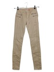 Vorschaubild 1 von Cargohose Damen Gr. W25/34/XS Beige Baumwolle Polyester Elasthan Wolle Uni