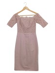 Vorschaubild 1 von Damen festliches Kleid Spitze Rosa Gr. 34/XS Elegant Midikleid